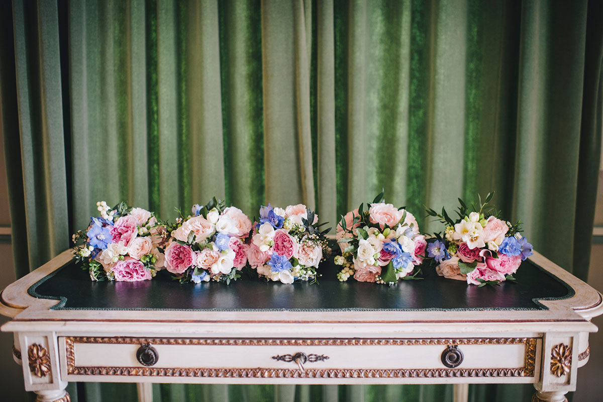 Bridesmaids' bouquets Positano