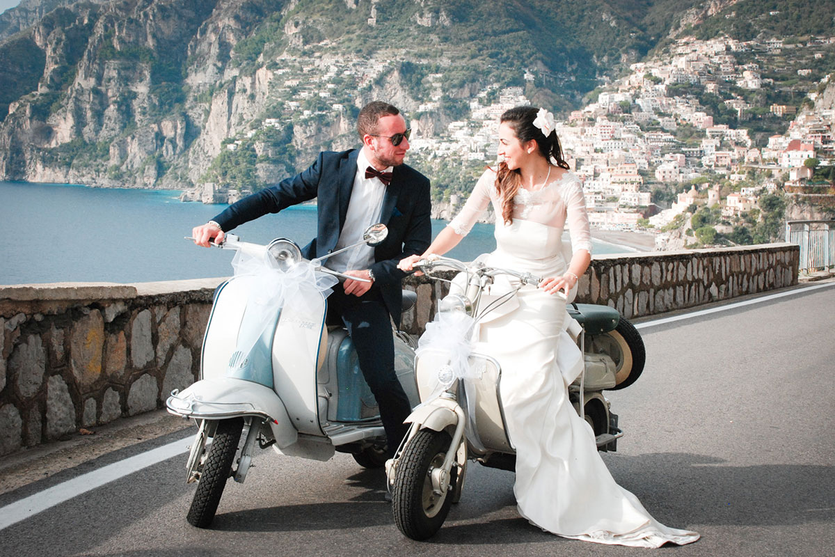 Transfer service for weddings in Positano
